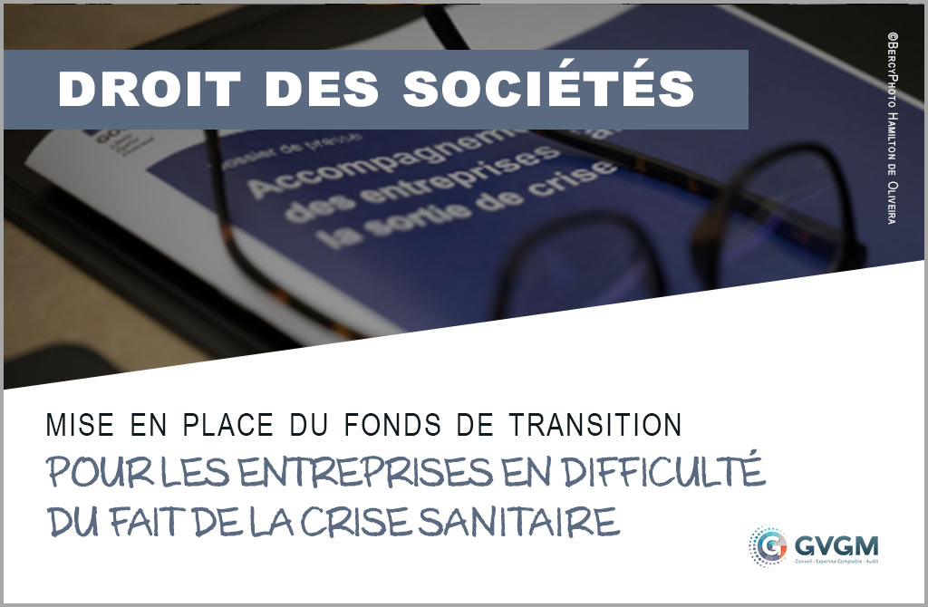 Mise en place du fonds de transition au profit des entreprises en difficulté du fait de la crise sanitaire