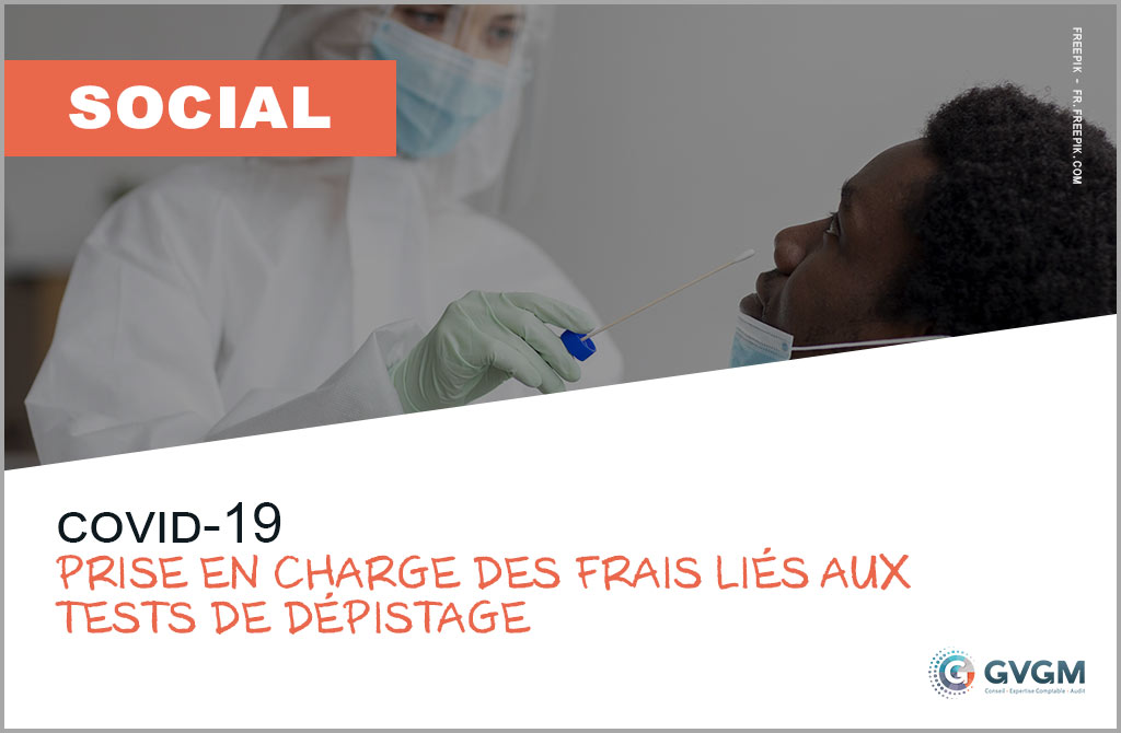 Covid-19 : prise en charge des frais liés aux tests de dépistage