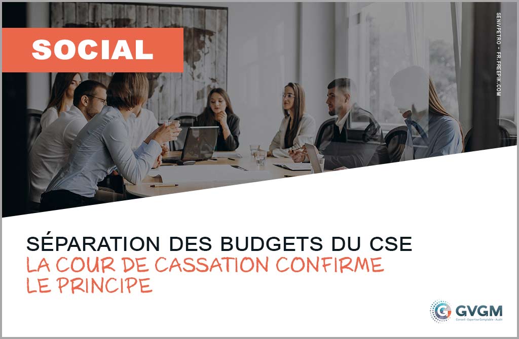 séparation des budgets du cse