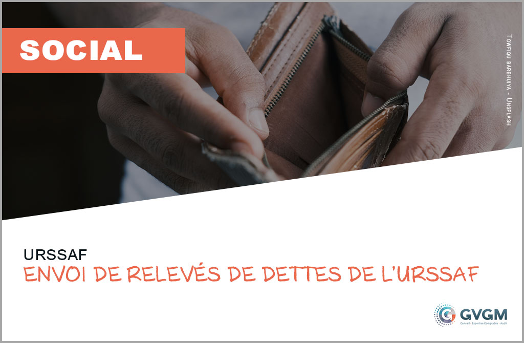 Envoi de relevés de dettes de l’Urssaf