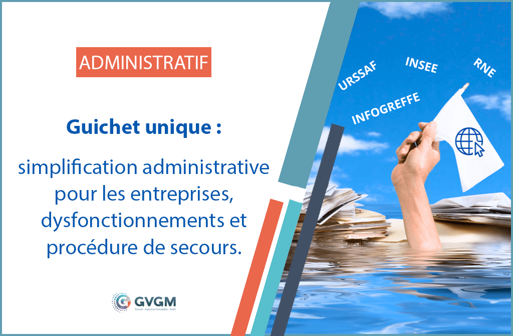 Guichet unique formalités des entreprises et procédure de secours en 2024